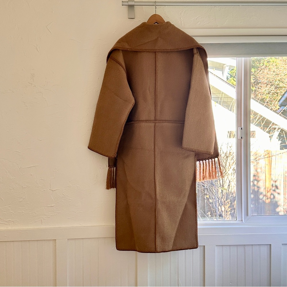 Toteme Embroidered Scarf Coat - Picture 4 of 16